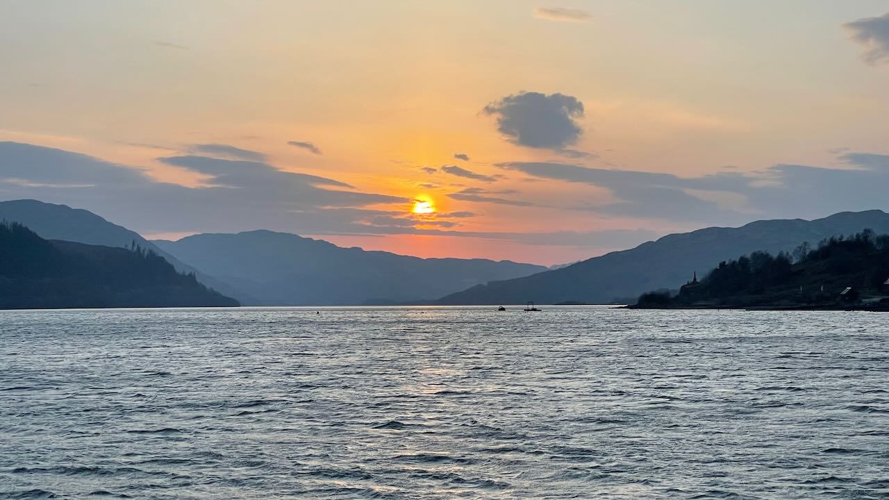 Sunset down Loch Sunart